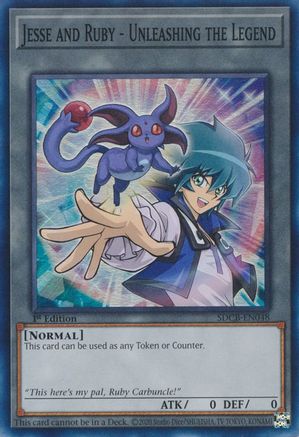 Jesse and Ruby - Unleashing the Legend (SDCB-EN048) - Structure Deck: Legend of the Crystal Beasts 1st Edition