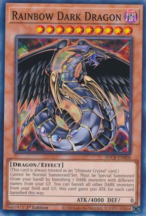 Rainbow Dark Dragon (SDCB-EN008) - Structure Deck: Legend of the Crystal Beasts 1st Edition
