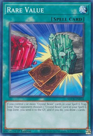 Rare Value (SDCB-EN026) - Structure Deck: Legend of the Crystal Beasts 1st Edition