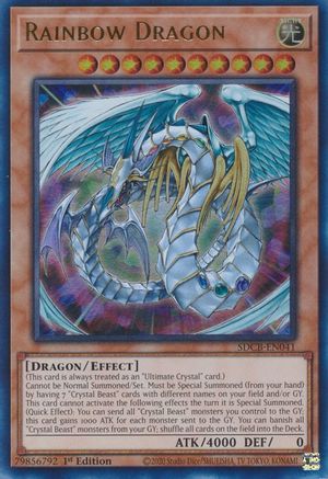 Rainbow Dragon (SDCB-EN041) - Structure Deck: Legend of the Crystal Beasts 1st Edition