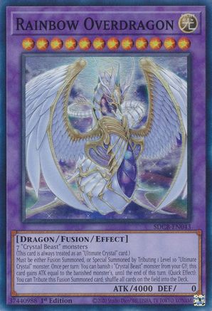 Rainbow Overdragon (SDCB-EN043) - Structure Deck: Legend of the Crystal Beasts 1st Edition