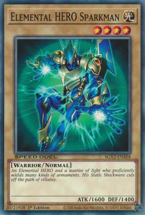 Elemental HERO Sparkman (SGX2-ENA04) - Speed Duel GX: Midterm Paradox 1st Edition