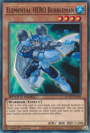 Elemental HERO Bubbleman (SGX2-ENA08) - Speed Duel GX: Midterm Paradox 1st Edition