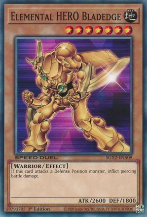 Elemental HERO Bladedge (SGX2-ENA09) - Speed Duel GX: Midterm Paradox 1st Edition