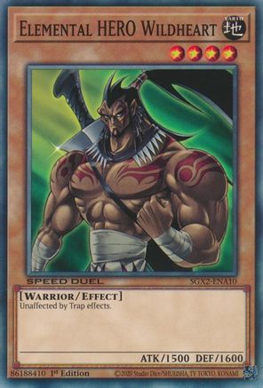 Elemental HERO Wildheart (SGX2-ENA10) - Speed Duel GX: Midterm Paradox 1st Edition