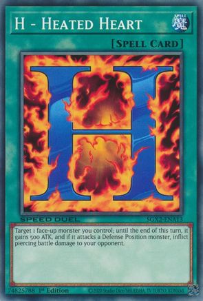 H - Heated Heart (SGX2-ENA13) - Speed Duel GX: Midterm Paradox 1st Edition