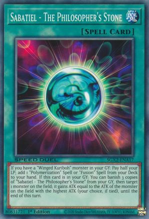 Sabatiel - The Philosopher's Stone (SGX2-ENA17) - Speed Duel GX: Midterm Paradox 1st Edition