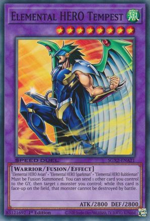 Elemental HERO Tempest (SGX2-ENA21) - Speed Duel GX: Midterm Paradox 1st Edition
