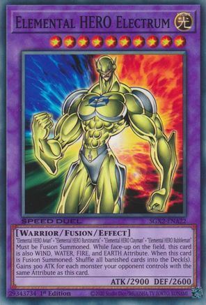 Elemental HERO Electrum (SGX2-ENA22) - Speed Duel GX: Midterm Paradox 1st Edition