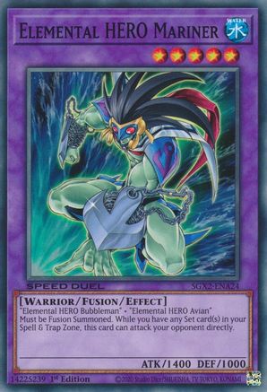 Elemental HERO Mariner (SGX2-ENA24) - Speed Duel GX: Midterm Paradox 1st Edition
