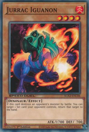 Jurrac Iguanon (SGX2-ENC06) - Speed Duel GX: Midterm Paradox 1st Edition