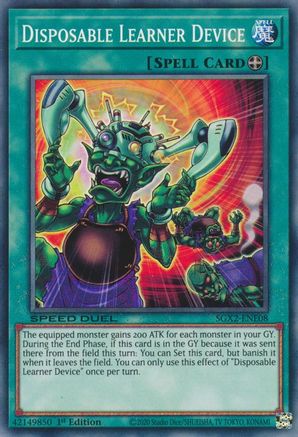 Disposable Learner Device (SGX2-ENE08) - Speed Duel GX: Midterm Paradox 1st Edition