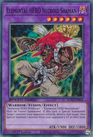 Elemental HERO Necroid Shaman (SGX2-ENE11) - Speed Duel GX: Midterm Paradox 1st Edition