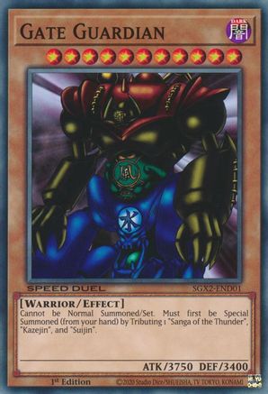 Gate Guardian (SGX2-END01) - Speed Duel GX: Midterm Paradox 1st Edition
