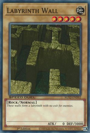 Labyrinth Wall (SGX2-END02) - Speed Duel GX: Midterm Paradox 1st Edition