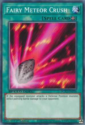 Fairy Meteor Crush (SGX2-END16) - Speed Duel GX: Midterm Paradox 1st Edition