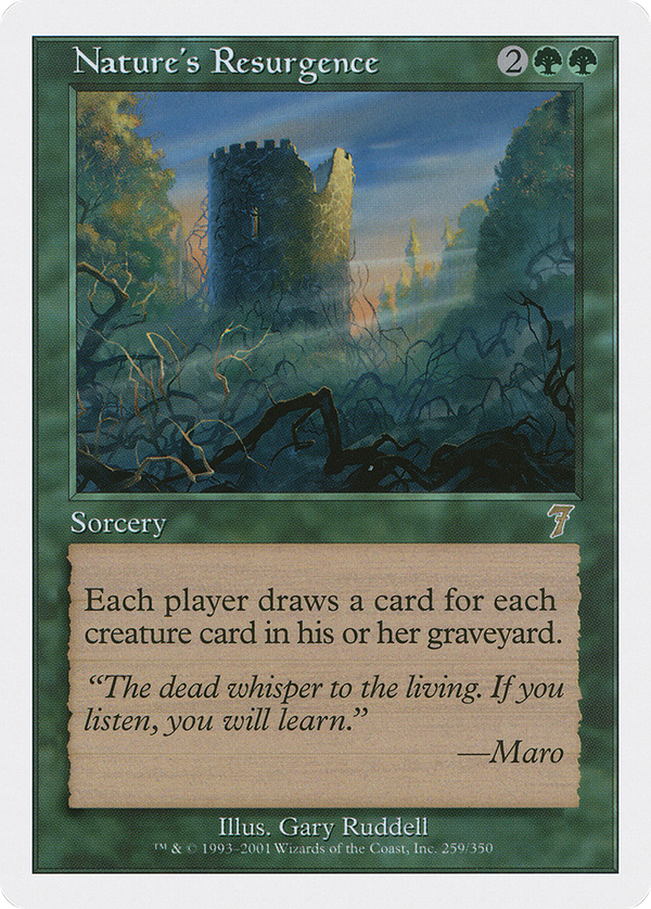 Nature's Resurgence (7ED-259) - 7th Edition Foil