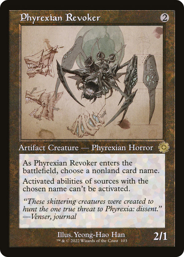 Phyrexian Revoker (Schematic) (BRR-103) - The Brothers' War Retro Artifacts