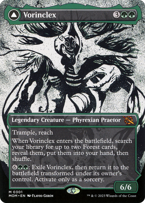 Vorinclex (Showcase) (MOM-301) - March of the Machine: (Showcase) (Borderless) Foil