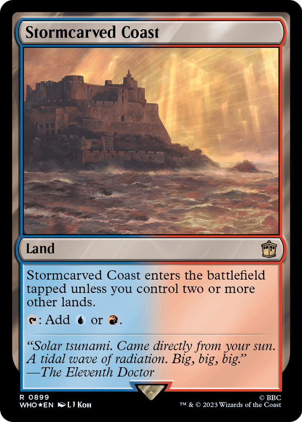 Stormcarved Coast (Surge Foil) (WHO-899) - Doctor Who Foil