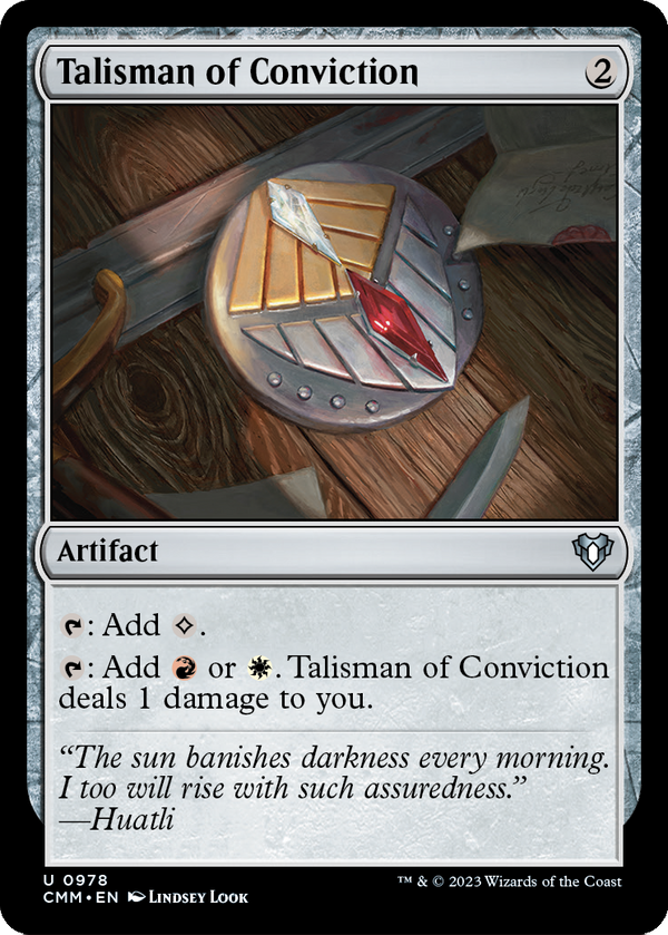Talisman of Conviction (CMM-978) - Commander Masters
