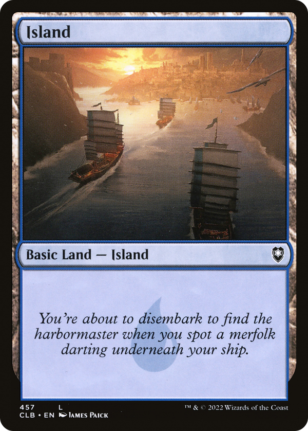 Island (457) (CLB-457) - Commander Legends: Battle for Baldur's Gate