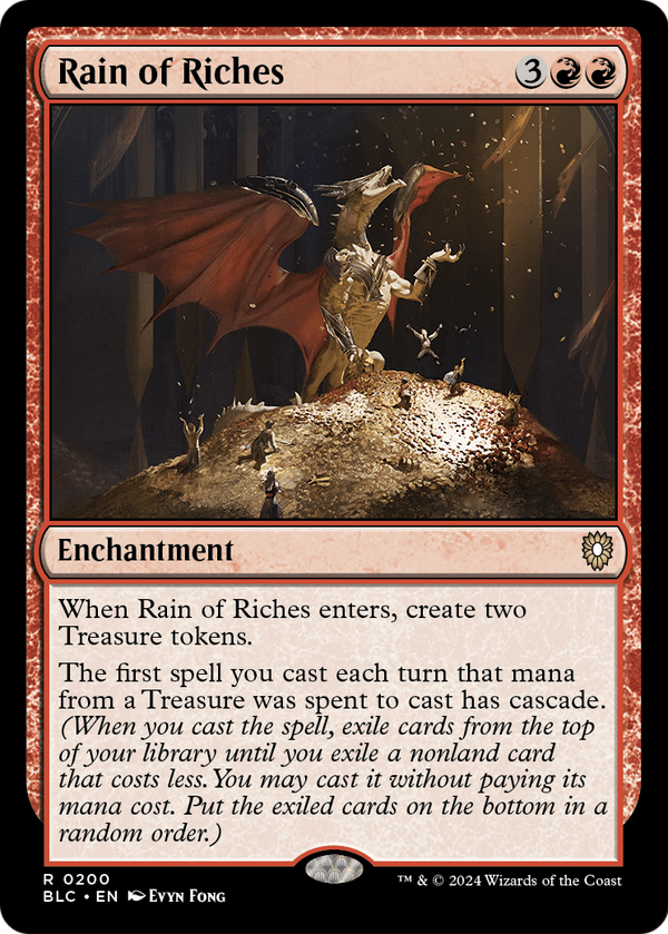 Rain of Riches (BLC-200) - Bloomburrow Commander