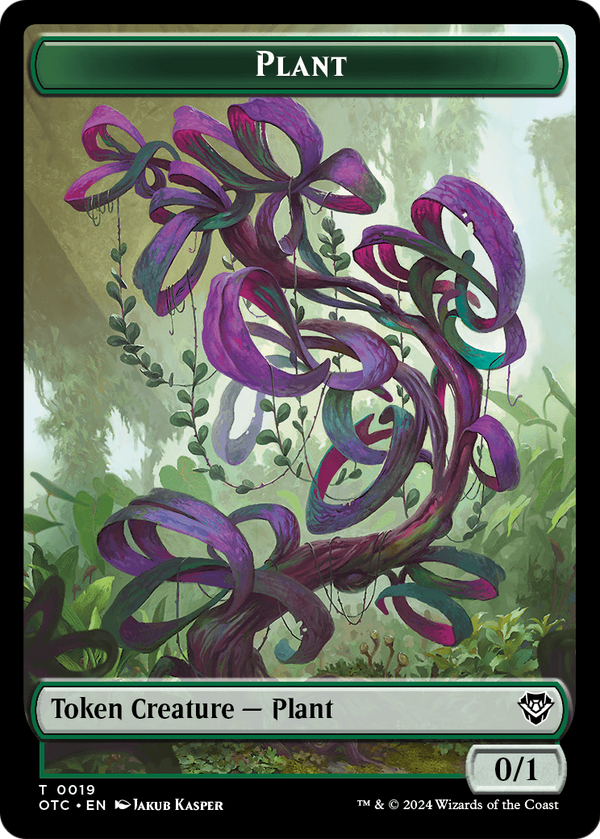 Plant (TOTC-019) - Outlaws of Thunder Junction Commander Tokens Foil