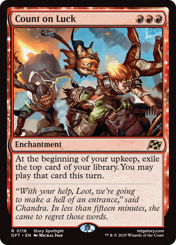 Count on Luck (PPDFT-118) - Promo Pack: Aetherdrift: (enchantment)