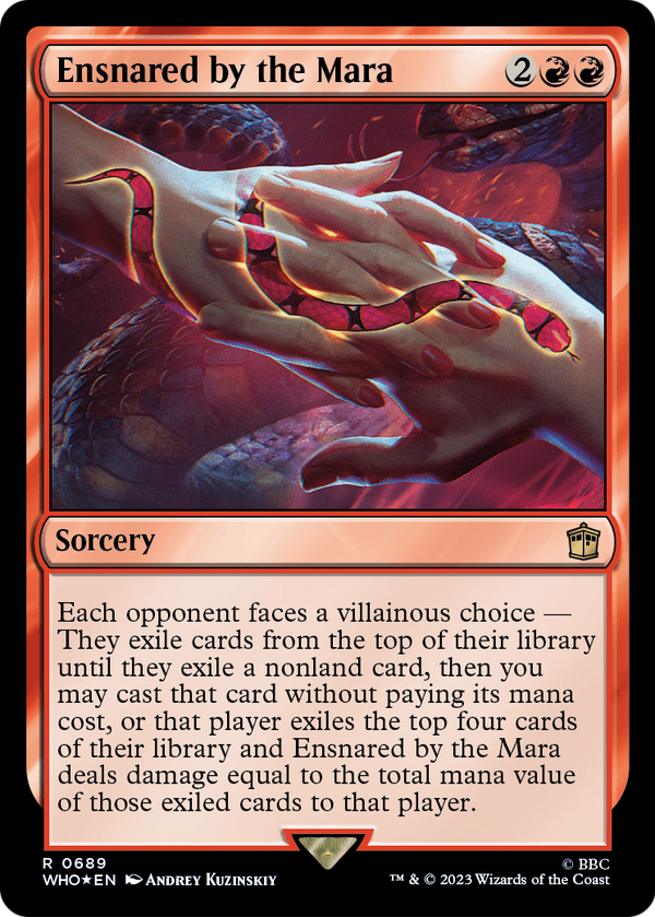 Ensnared by the Mara (Surge Foil) (WHO-689) - Doctor Who Foil