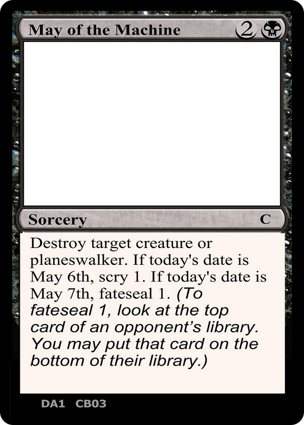 May of the Machine (UNK-) - Unknown Event