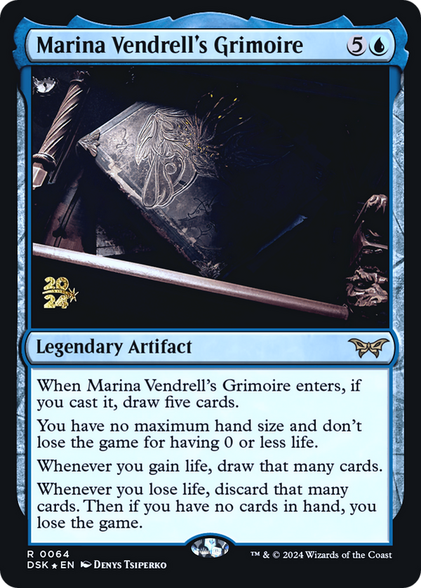 Marina Vendrell's Grimoire (PRE-064) - Duskmourn: House of Horror Promos Foil