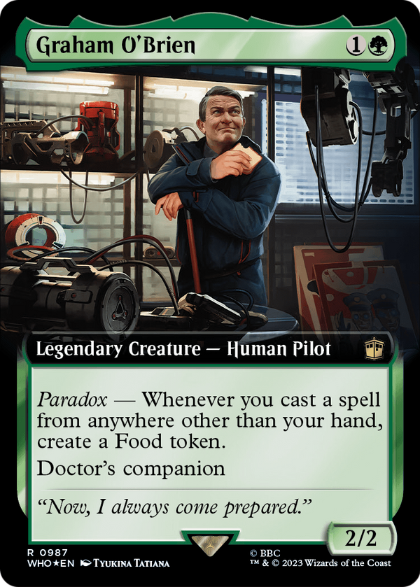 Graham O'Brien (Extended Art) (Surge Foil) (WHO-987) - Doctor Who: (Extended Art) Foil