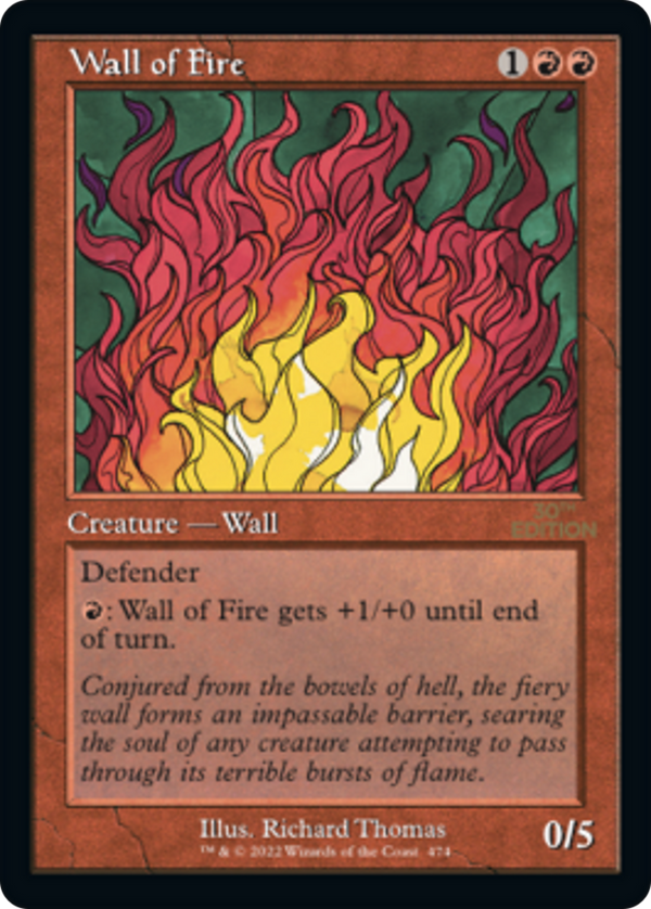 Wall of Fire (Retro Frame) (30A-474) - 30th Anniversary Edition