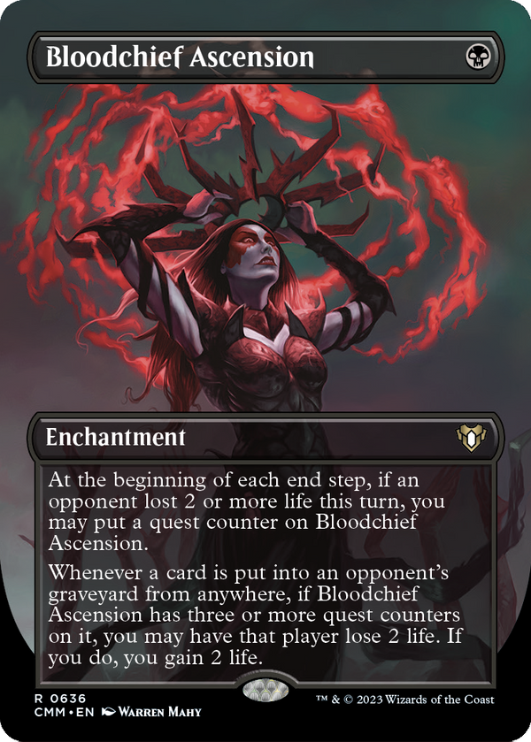 Bloodchief Ascension (Borderless) (CMM-636) - Commander Masters