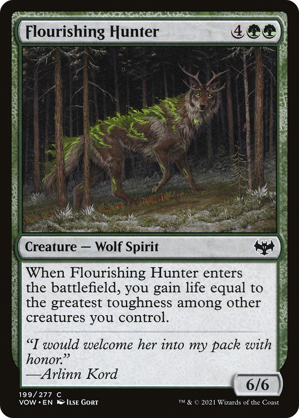 Flourishing Hunter (VOW-199) - Innistrad: Crimson Vow