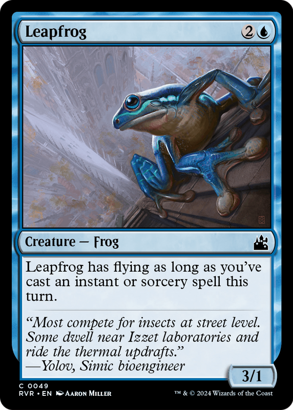 Leapfrog (RVR-049) - Ravnica Remastered Foil