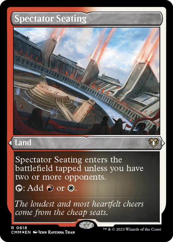 Spectator Seating (Foil Etched) (CMM-618) - Commander Masters Foil