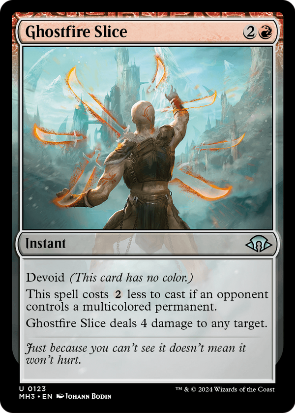 Ghostfire Slice (MH3-123) - Modern Horizons 3: (devoid) Foil