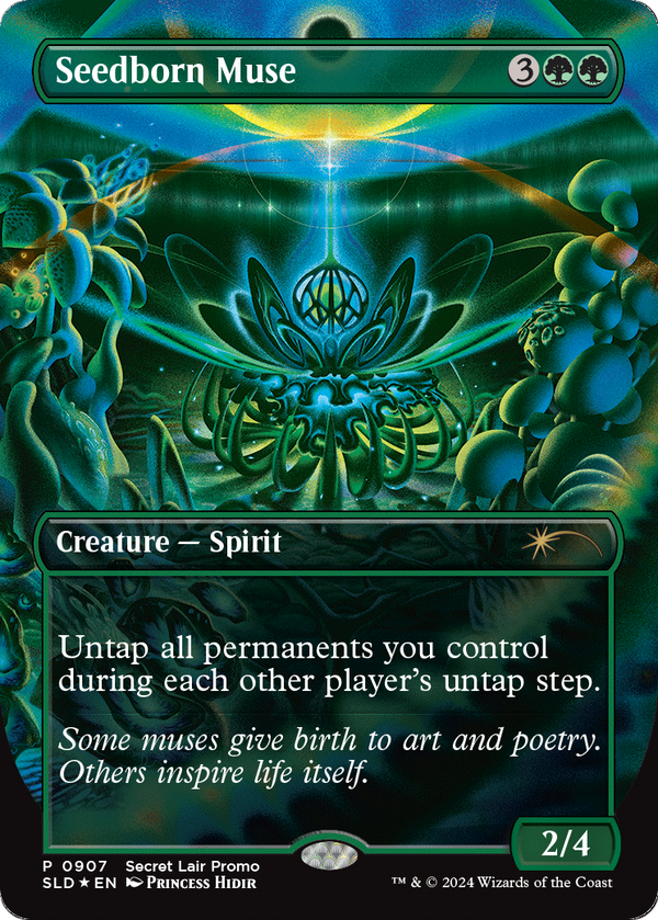 Seedborn Muse (Rainbow Foil) (SLD-907) - Secret Lair Drop (Borderless) Foil