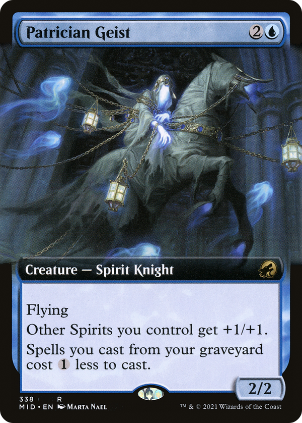 Patrician Geist (Extended Art) (MID-338) - Innistrad: Midnight Hunt: (Extended Art)