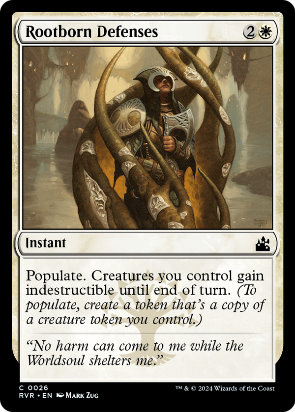Rootborn Defenses (RVR-026) - Ravnica Remastered Foil