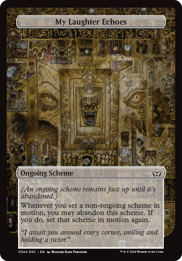 My Laughter Echoes (Full Art) (A:DSC-344) - Duskmourn: House of Horror Commander