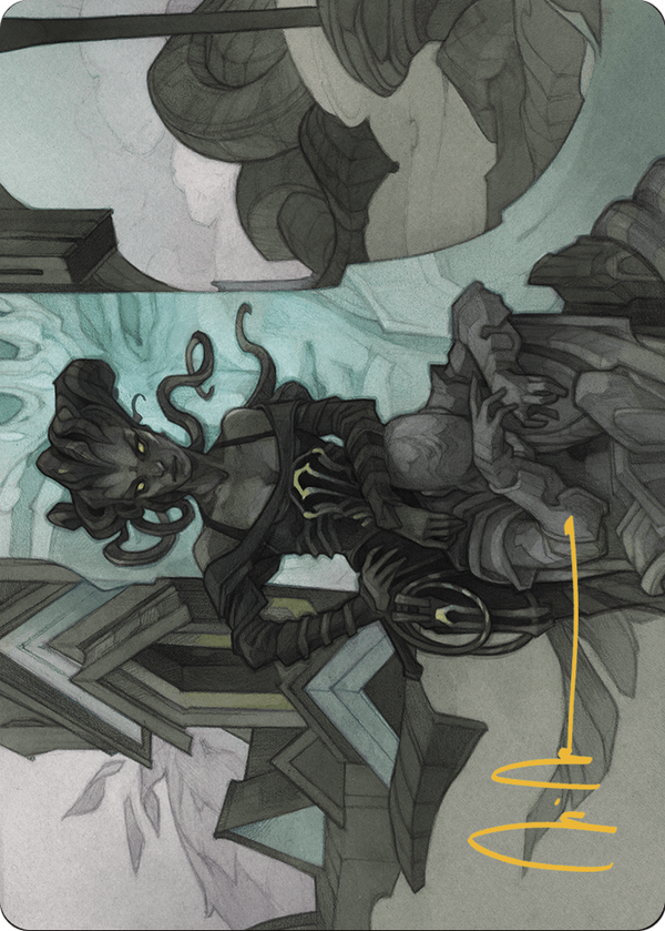 Vraska Joins Up // Vraska Joins Up (AOTJ-034) - Outlaws of Thunder Junction Art Series (Borderless)