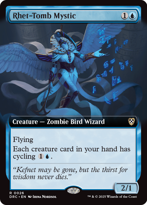Rhet-Tomb Mystic (Extended Art) (DRC-026) - Commander: Aetherdrift: (Extended Art)