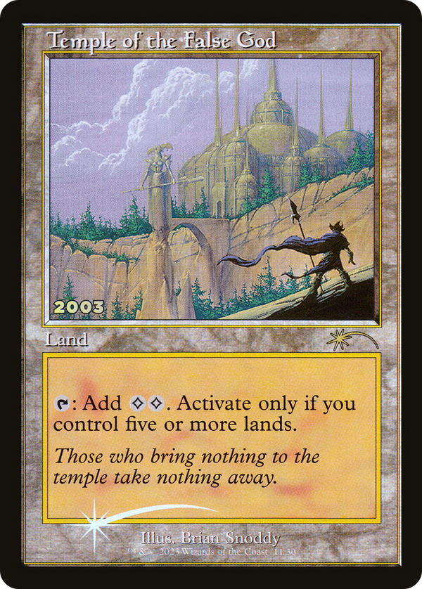 Temple of the False God (30A-P-011) - 30th Anniversary Play Promos Foil