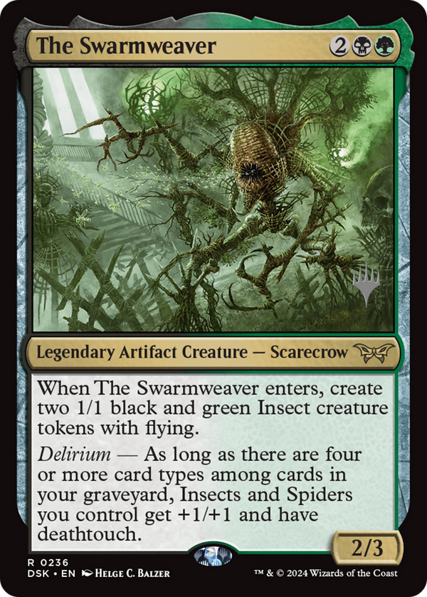 The Swarmweaver (0236) (PPDSK-236) - Duskmourn: House of Horror Promos