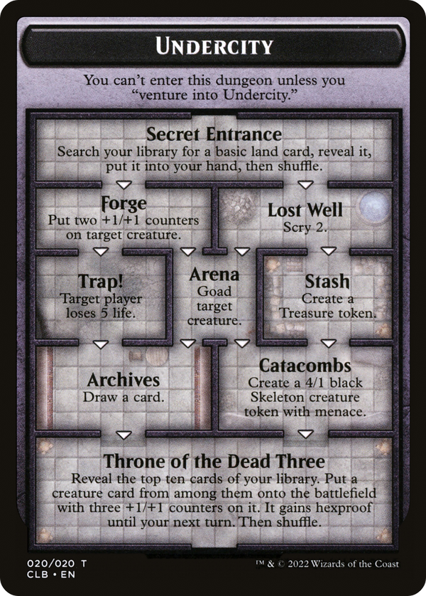 Undercity // The Initiative (TCLB-020) - Battle for Baldur's Gate Tokens Foil