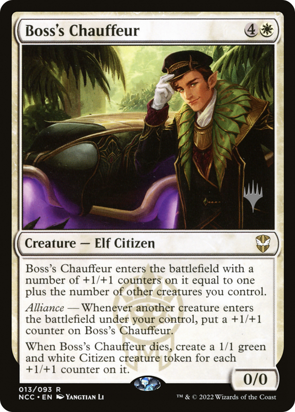 Boss's Chauffeur (PPSNC-013) - New Capenna Commander Promos Foil