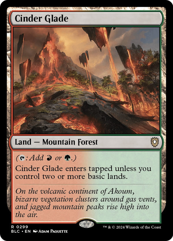 Cinder Glade (BLC-299) - Bloomburrow Commander